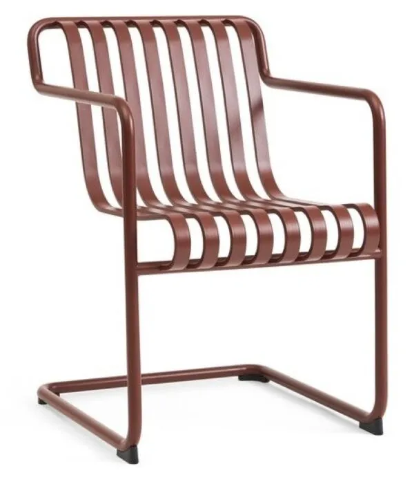 Op = Op HAY Palissade Cantilever Dining armstoel-Iron Red