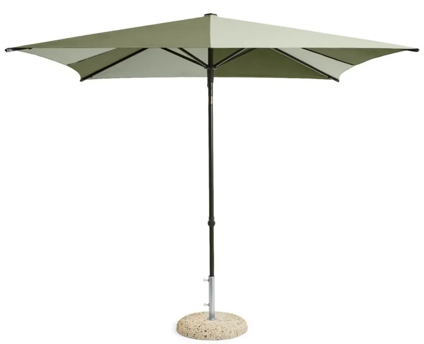 HAY Terrazza parasol - Square-Dark green Shop Nu
