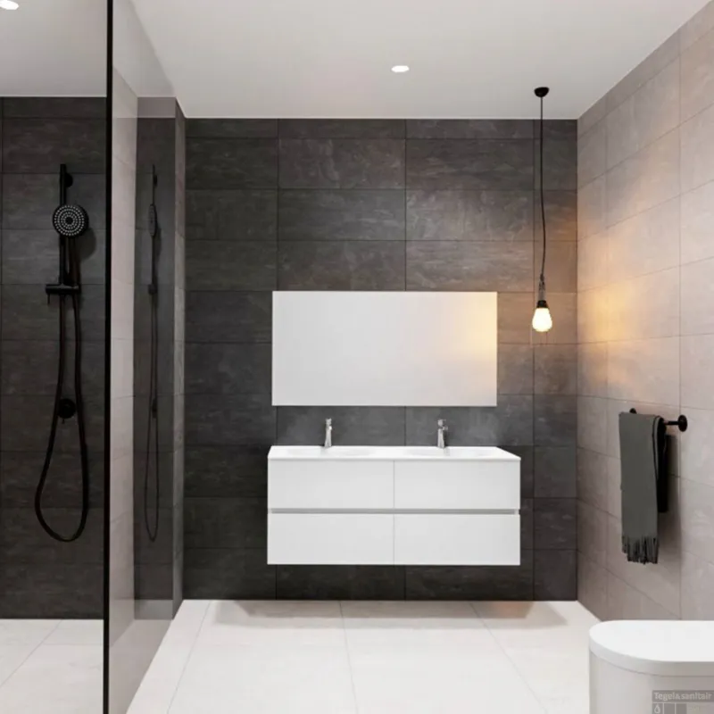 Badkamermeubel Solid Surface BWS Stockholm 120x46 cm Mat Wit (alle varianten) Rechtstreeks Van De Fabrikant