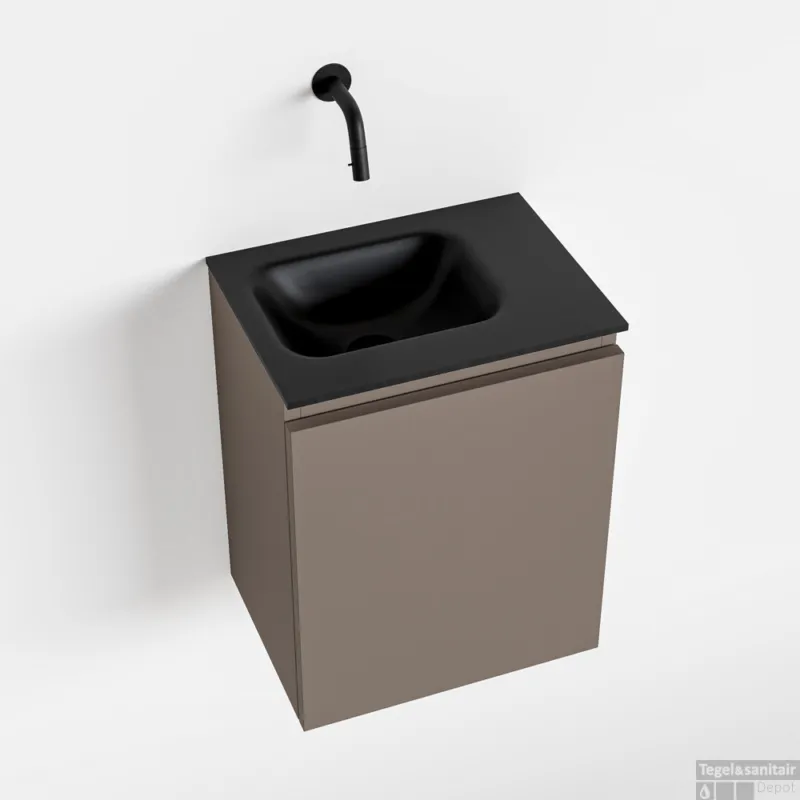 MONDIAZ OLAN 40cm toiletmeubel smoke. LEX wastafel urban links geen kraangat Bestel Nu