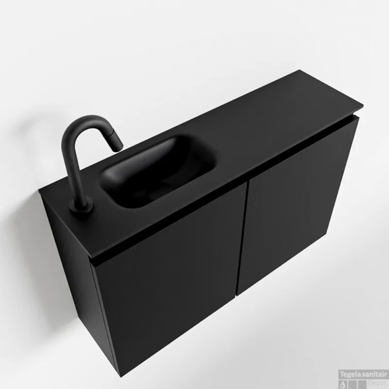 MONDIAZ TURE 80cm toiletmeubel urban. EDEN wastafel urban links 1 kraangat Lage Kosten