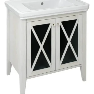 Wastafelmeubel Sapho Cross Wit Hout 70x81x47 cm Nu Kopen