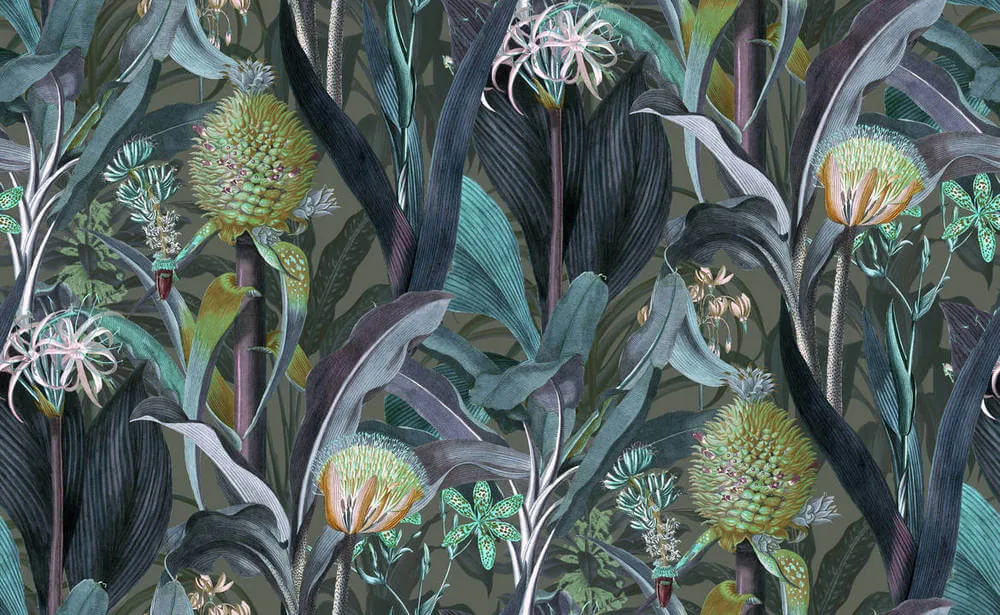 Behang Arte Décors & Panoramiques Blooming Pineapple 97600 Koop Vandaag