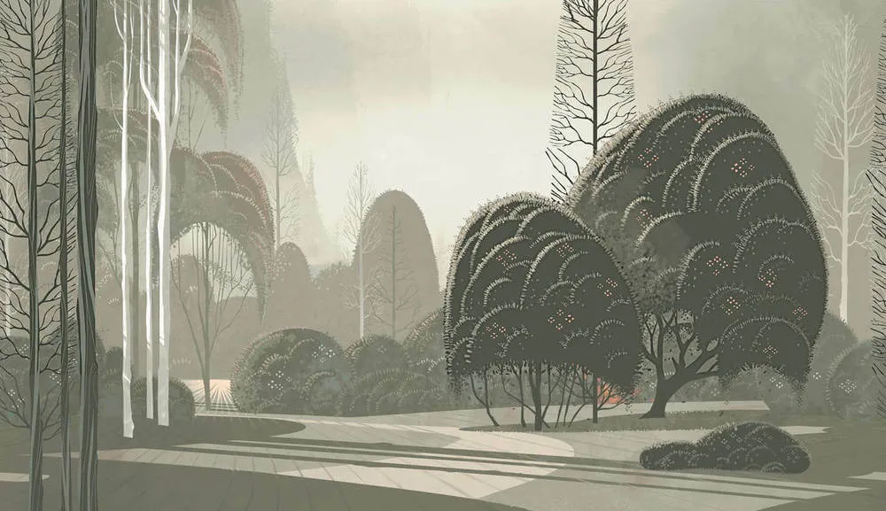Gereduceerde Prijs Behang Arte Décors & Panoramiques Le Jardin Mystique 97551