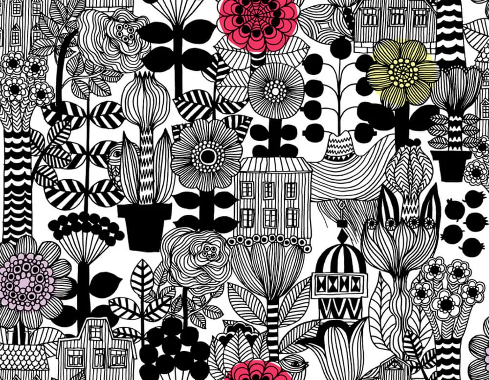 Lage Kosten Hookedonwalls Marimekko Volume 05 23306 Behang