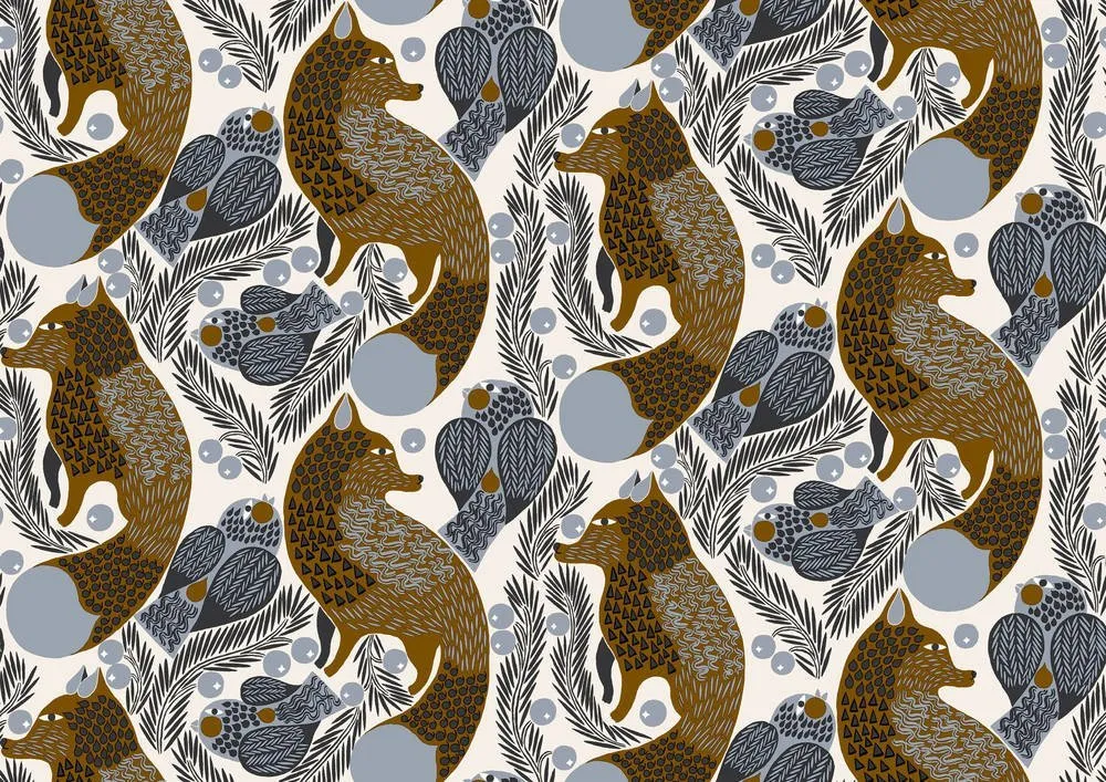 Hookedonwalls Marimekko Volume 06 Ketunmarja 25176 Behang Direct Verzonden