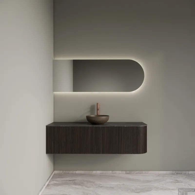 Shop Nu Badkamermeubelset Gliss Design Alluro 140 cm Links Ebony