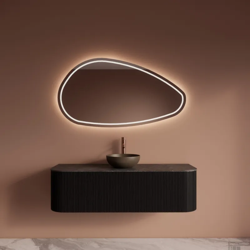 Seizoensaanbieding Badkamermeubelset Gliss Design Alluro 140 cm Black Veneer