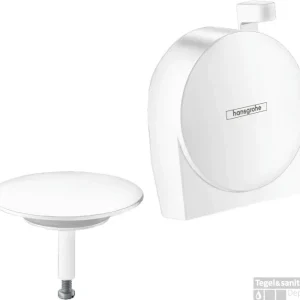 Hansgrohe Exafill S afbouwdeel S badvul-, overloop- en afvoergarnituur, mat wit Beperkte Voorraad