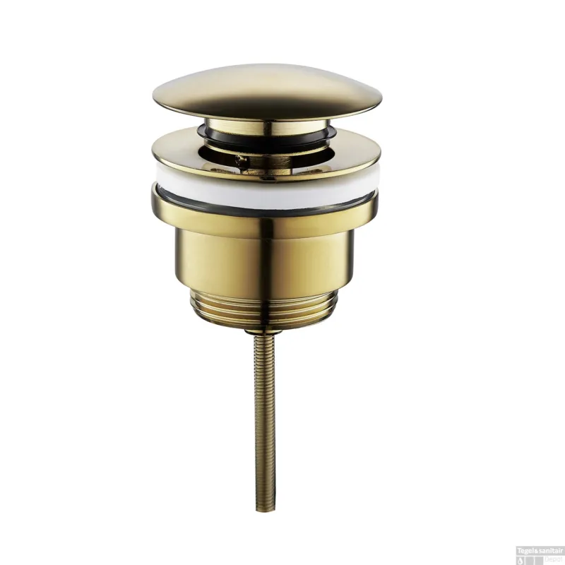 Clickwaste BWS Mark 5/4 Laag Geborsteld Messing Goud Direct Beschikbaar