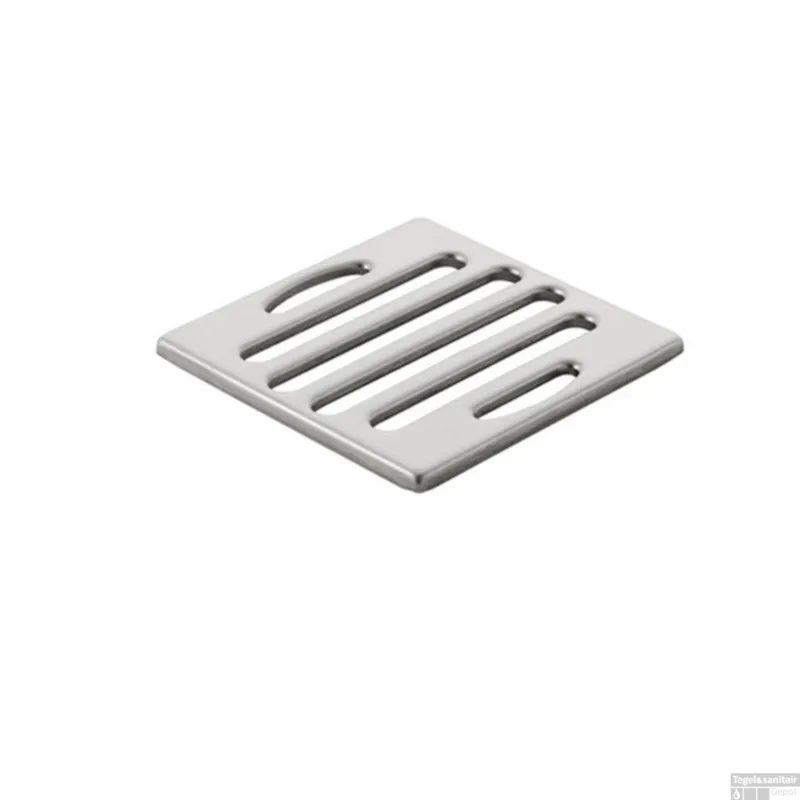 Hoge Kwaliteit Putrooster Geberit Design voor Vloerput Douche Vierkant 9.1x9.1 cm RVS