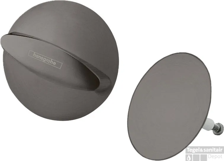 Hansgrohe Flexaplus afbouwdeel E afvoer- en overloopgarnituur, Brushed Black Chrome Laatste Kans