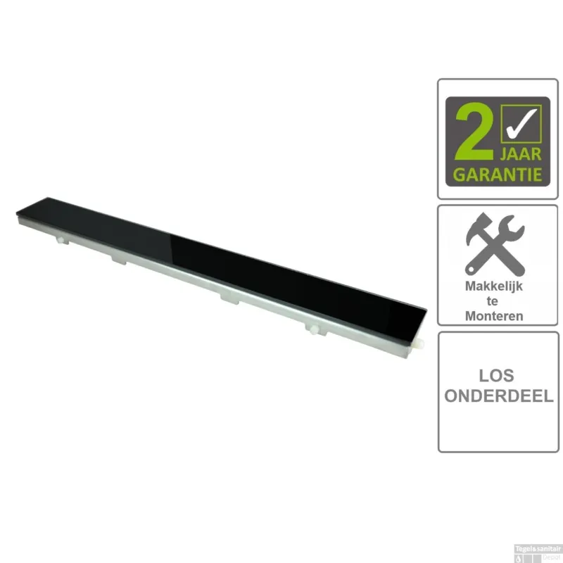BWS Glasrooster Tbv RVS Douchegoot 50x7 cm Zwart Koop Online