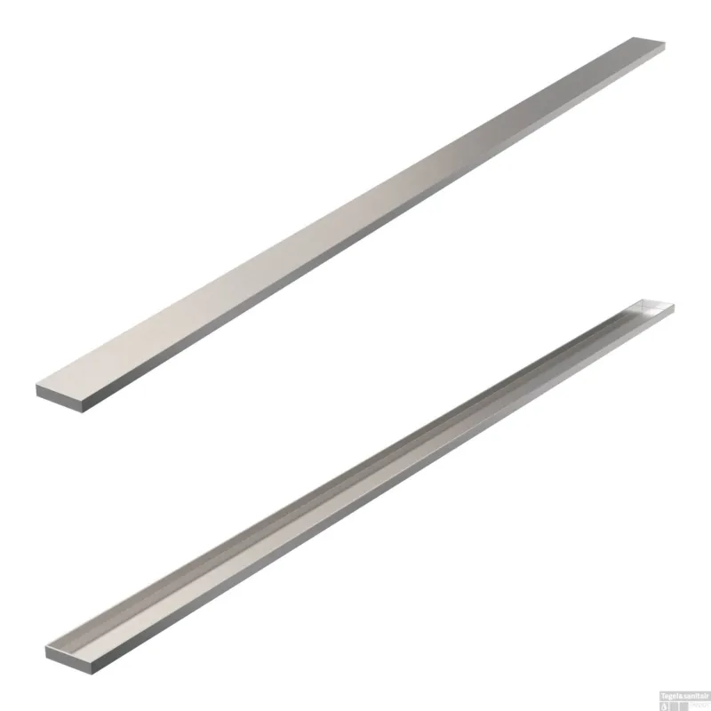 Direct Verzonden Tegelinlegrooster Brauer Chrome Edition Omkeerbaar tbv Douchegoot STD/W/PS 140x7 cm Inclusief Afstandhouders