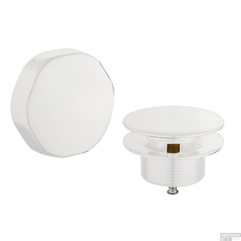 Laatste Versie Knop/plug Badoverloop Nora BWS Glans Wit
