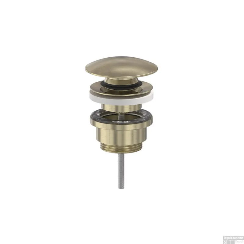 Weekendaanbieding Designplug MAY Stop & Go Geborsteld Mat Goud PVD