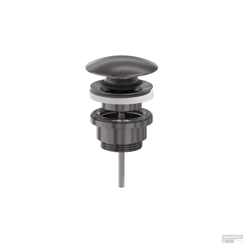 Finale Uitverkoop Designplug MAY Stop & Go Geborsteld Carbon Black PVD