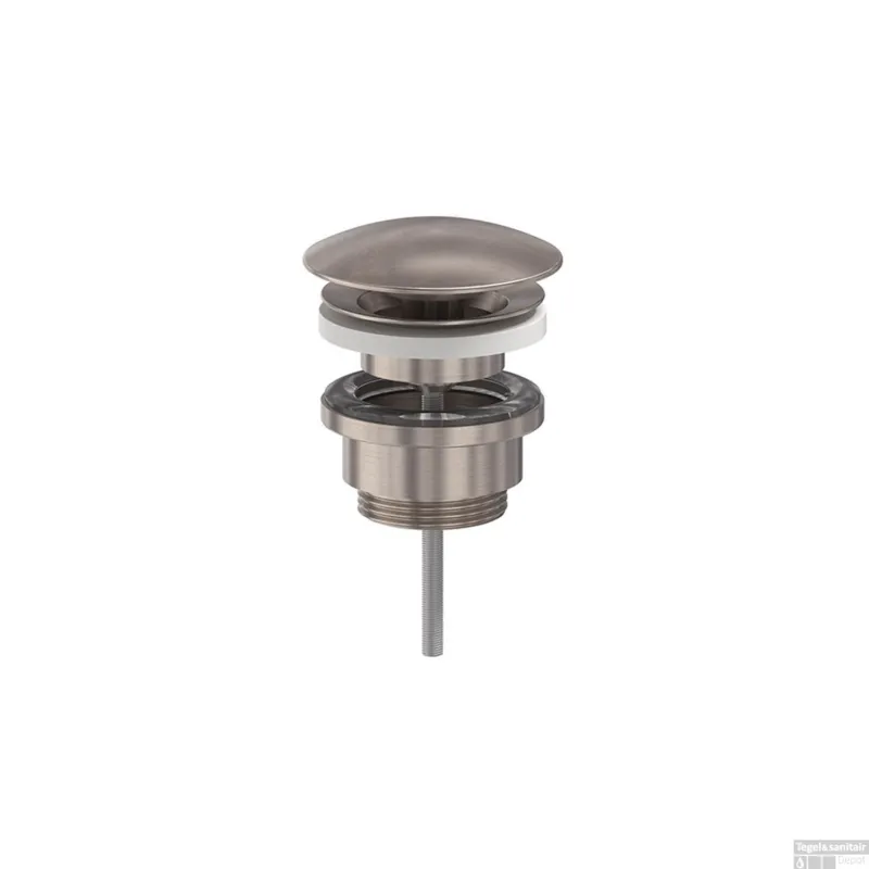 Designplug MAY Always Open Geborsteld Nickel PVD Alleen Vandaag
