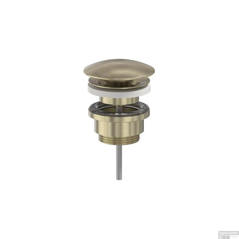 Meest Verkocht Designplug MAY Always Open Geborsteld Mat Goud PVD