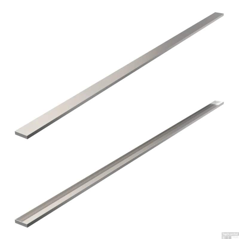 Koop Vandaag Tegelinlegrooster Brauer Chrome Edition Omkeerbaar tbv Douchegoot STD/W/PS 180x7 cm Inclusief Afstandhouders