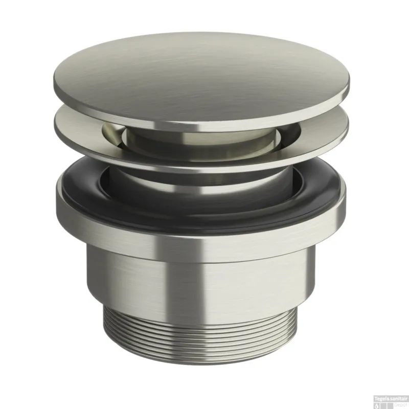 Gecertificeerd Hotbath Archie Afvoerplug Always Open Met Schroef Rond RVS 316 AR708IX