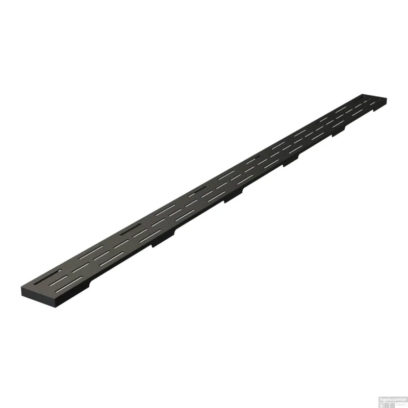 Fabrieksprijs Douchegootrooster Brauer StanGrid Zwart Standaard tbv Douchegoot STD/W/PS 120x7 cm