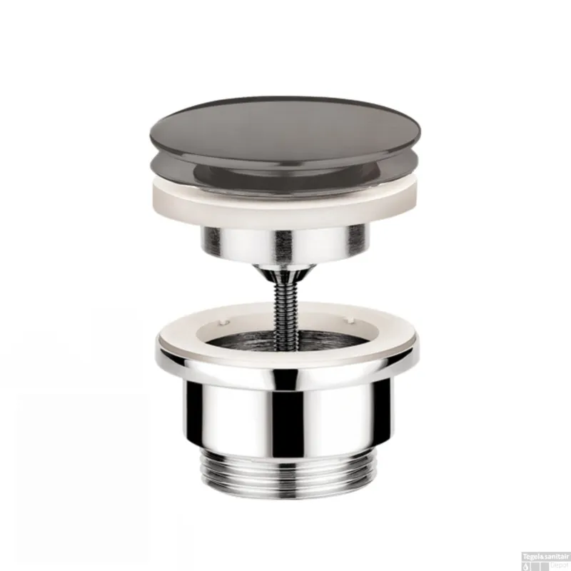 Seizoensaanbieding Afvoerplug Hotbath Cobber Always-Open met Schroef Rond Verouderd IJzer