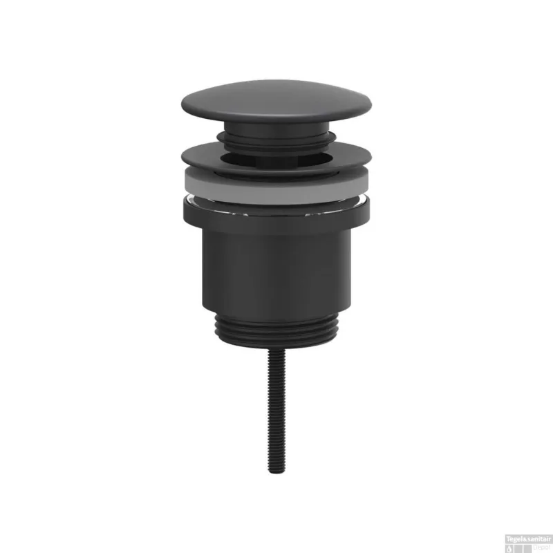 Aanbieding Design Afvoerplug IVY Stop&Go Mat Zwart PED