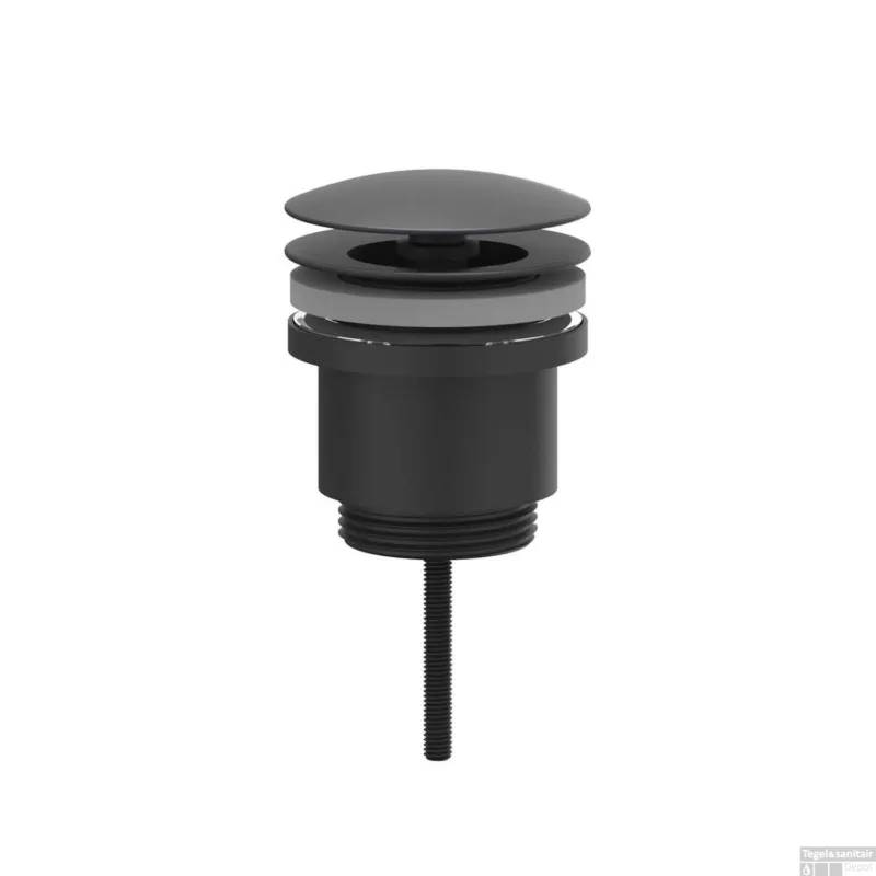 Meest Verkocht Design Afvoerplug IVY Always Open Geborsteld Metal Black PVD