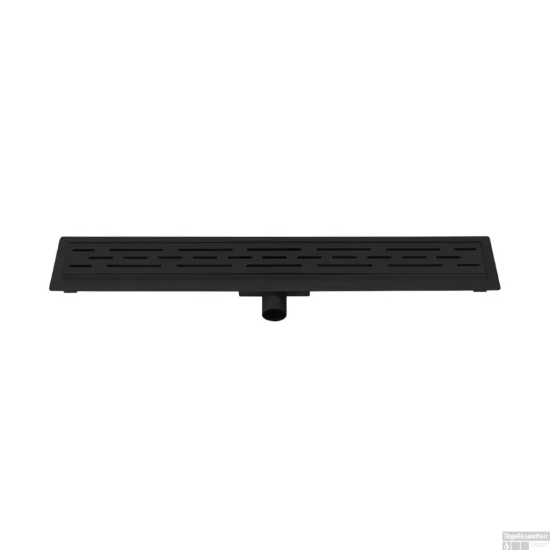 Veilige Betaling Douchegoot Best Design Black Met Flens 80x7x6.7cm Mat Zwart