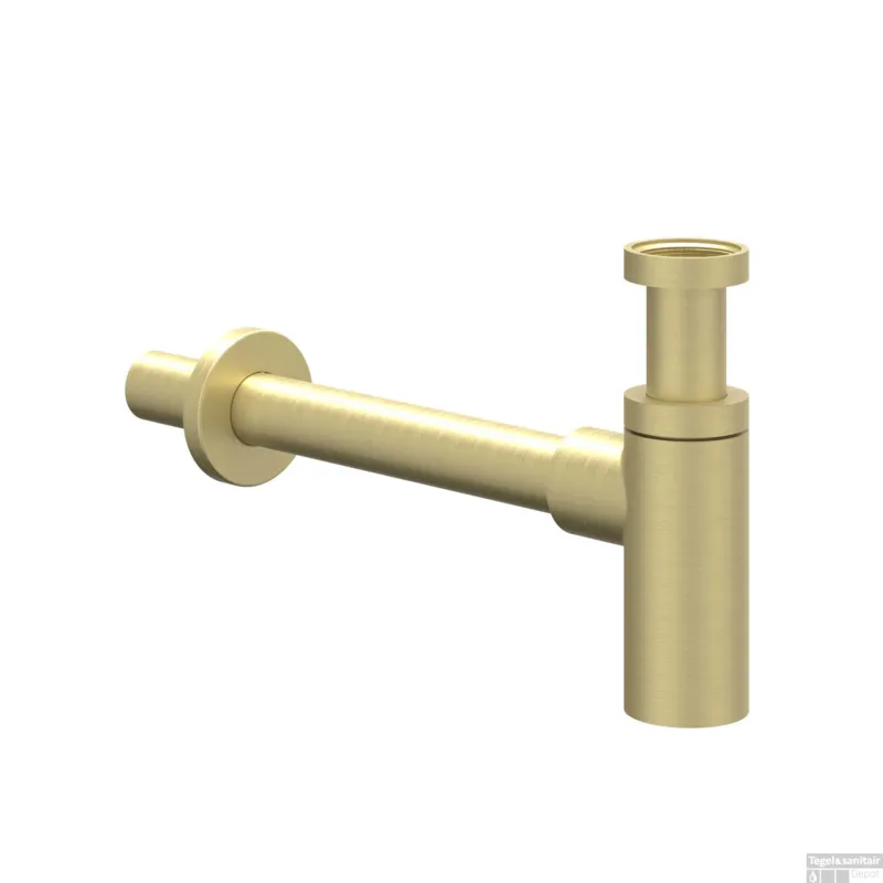 Nu Kopen Design Sifon IVY Hoog Model Geborsteld Mat Goud PVD