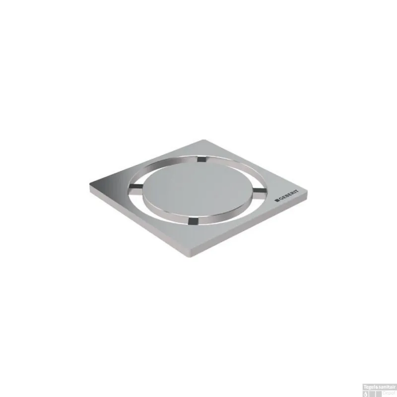 Putrooster Geberit Design voor Vloerput Douche Rond 8x8cm RVS Populair