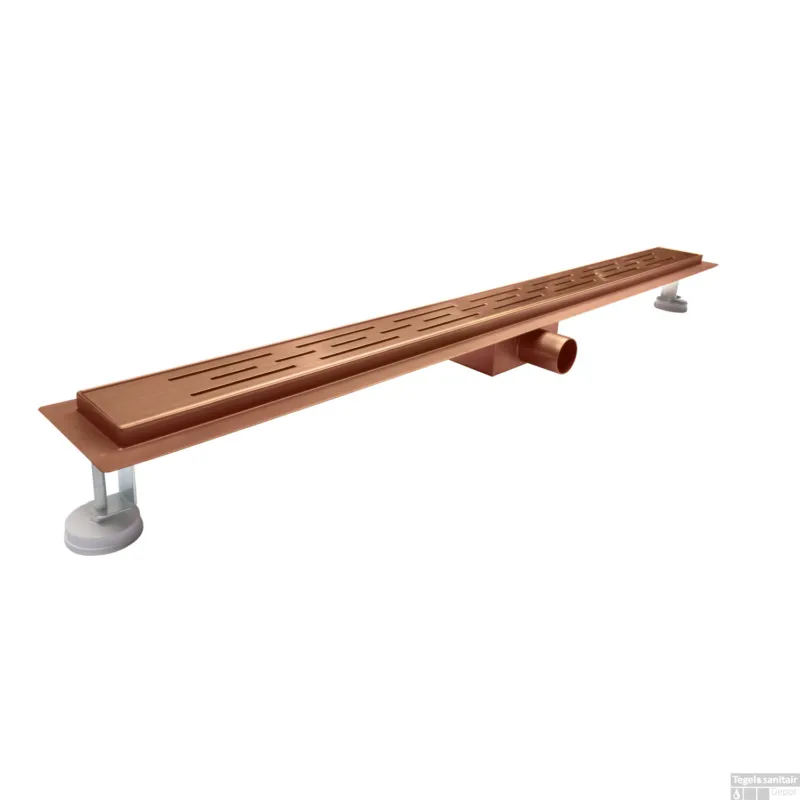 Gratis Retour Douchegoot BWS Colorato Compleet 90cm Geborsteld Brons