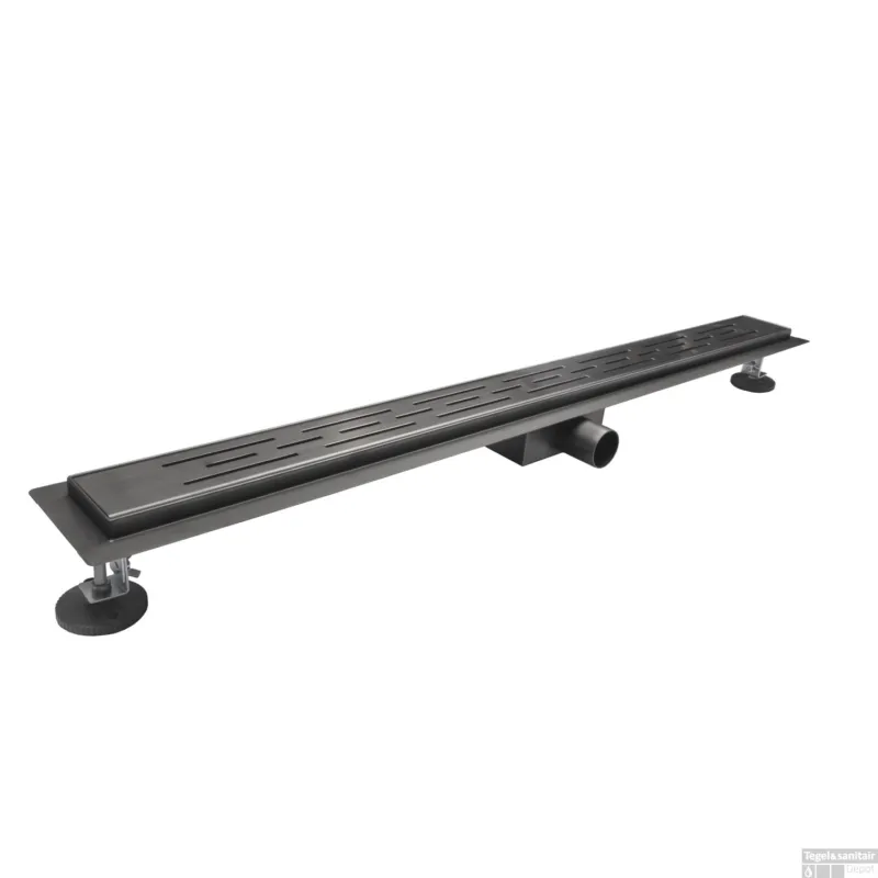 Douchegoot BWS Colorato Compleet 90cm Geborsteld Gunmetal Meest Verkocht