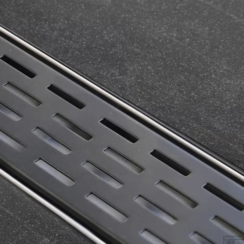Rooster tbv Douchegoot Easy Drain Fixt-1 Black 100cm Direct Verzonden