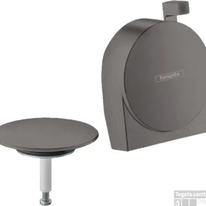 Hansgrohe Exafill S afbouwdeel S badvul-, overloop- en afvoergarnituur, Brushed Black Chrome Direct Verzonden