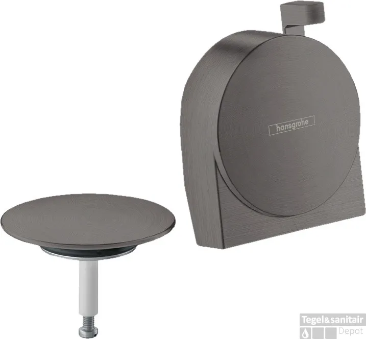 Hansgrohe Exafill S afbouwdeel S badvul-, overloop- en afvoergarnituur, Brushed Black Chrome Direct Verzonden
