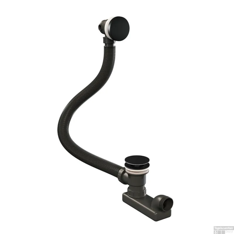 Goedkoop Badafvoer met Overloop Brauer Black Edition Mat Zwart