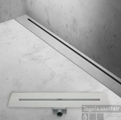 Aanbieding Easy Drain Xs Nano Wall Douchegoot 90 Cm. Waterslot 50 Rvs Geborsteld