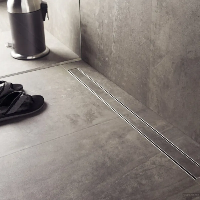 Must-Have Douchegoot Easy Drain Compact TAF 190 cm, ws 30 mm enkel, zero / tegel