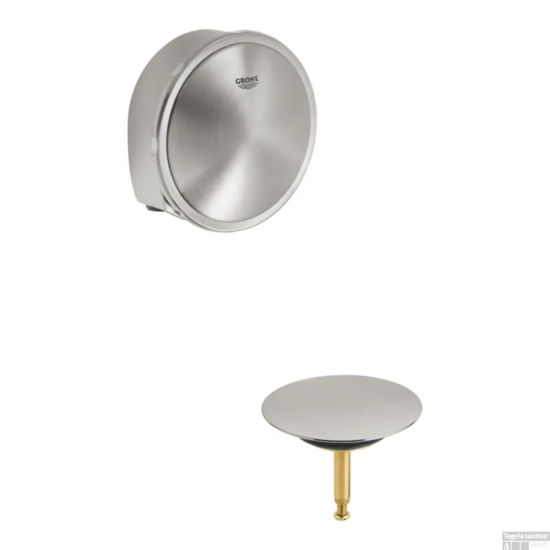 Flitsaanbieding Badafvoercombinatie GROHE Others Supersteel (excl. inbouwdeel)