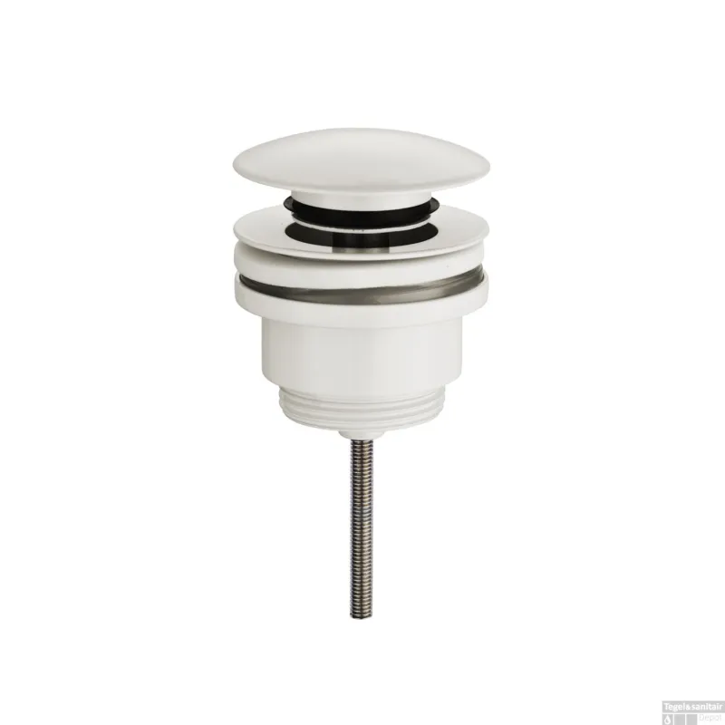 Clickwaste Afvoerplug Wiesbaden Caral 5/4" Glans Wit Uitverkoop