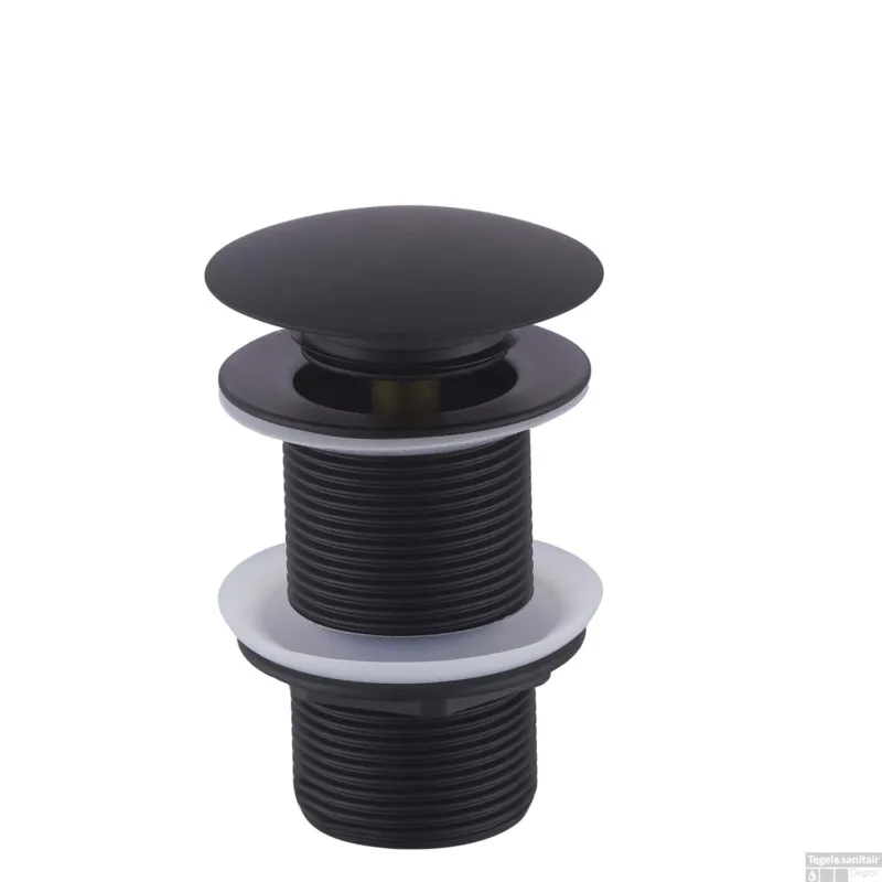 Clickwaste Wiesbaden Caral Verlengd 5/4" Mat Zwart Beperkt Aanbod
