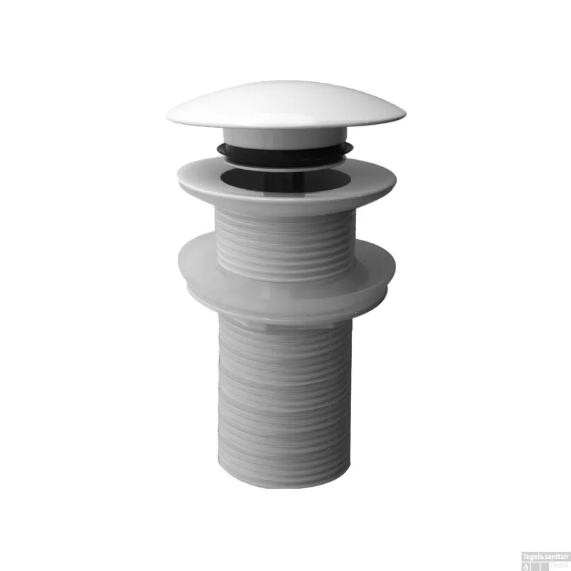 Express Levering Clickwaste Afvoerplug BWS Karsten Verlengd 5/4" Glans Wit