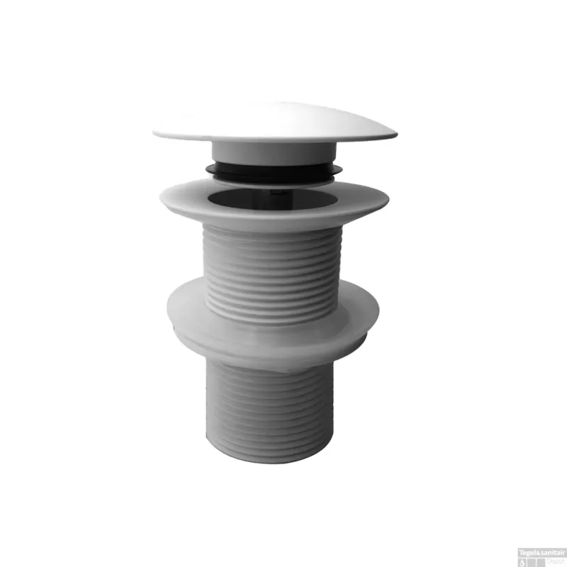 Actieprijs Clickwaste Afvoerplug Wiesbaden Caral Verlengd 5/4" Mat Wit