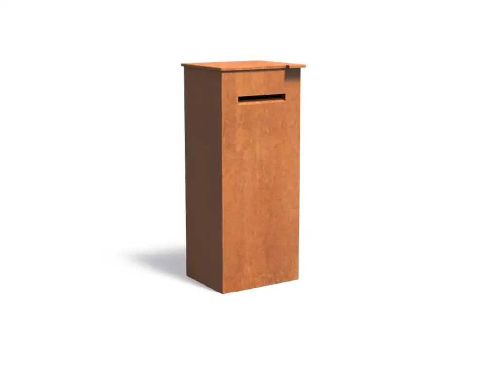 Adezz Case brievenbus Cortenstaal 50 x 40 x 120 cm Betrouwbaar