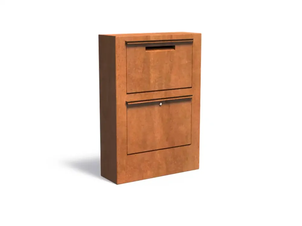 Gratis Retour Adezz Paca brievenbus Cortenstaal 87 x 30 x 125 cm
