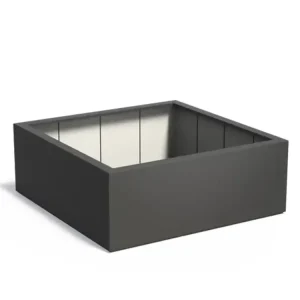 Adezz Carrez Plantenbak Polyester Vierkant 160 x 160 x 60 cm Zwartgrijs Koop Vandaag
