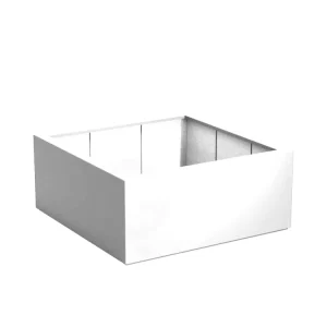 Adezz Carrez Plantenbak Polyester Vierkant 140 x 140 x 60 cm Verkeerswit Premium