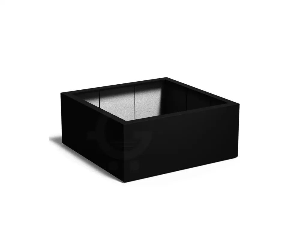 Superprijs Adezz Carrez Plantenbak Polyester Vierkant 140 x 140 x 60 cm Gitzwart